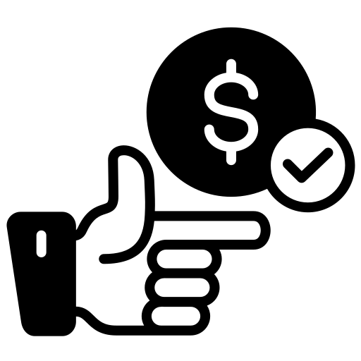 Icon representing price information